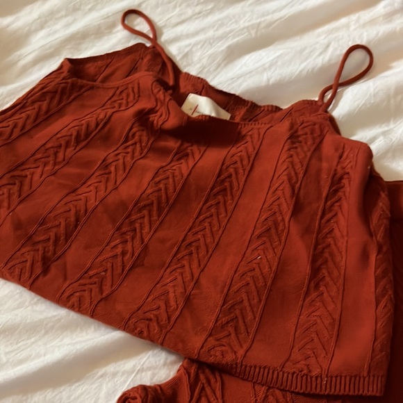 Anthropologie rust knit set - Picture 5 of 8